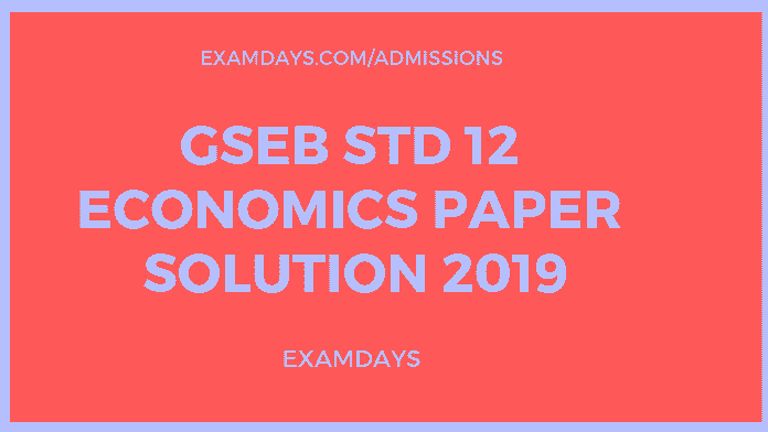 gseb std 12 economics paper solution