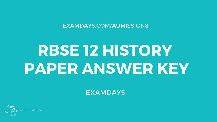 rbse 12 history paper solution