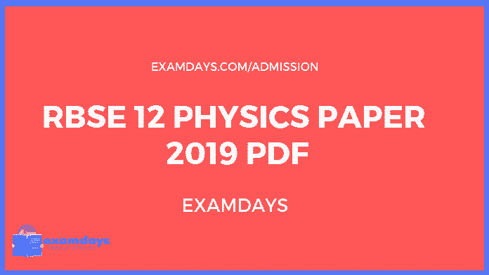 rbse 12 physics paper