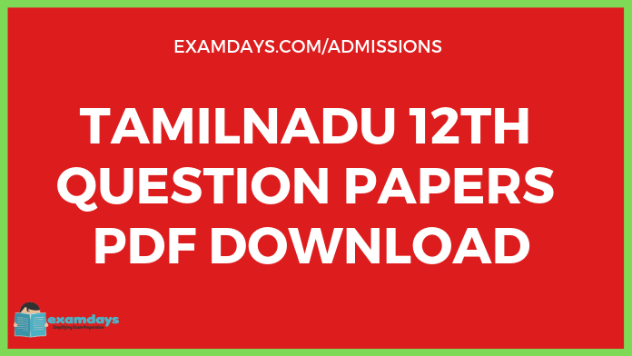 tamilnadu 12th question papers