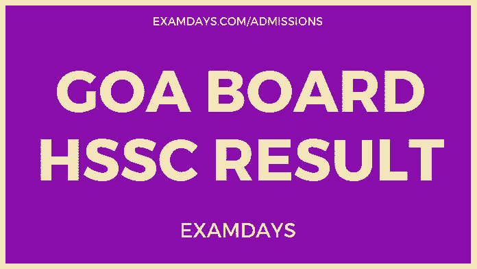 Goa Board HSSC Result