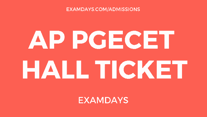 ap pgecet hall ticket