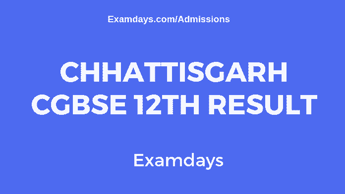 cgbse 12th result