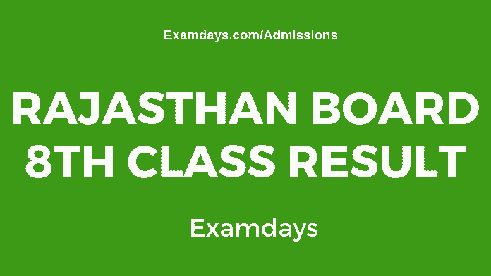 rajasthan board 8th class result