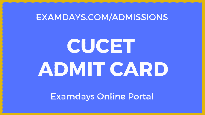 cucet admit card