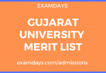 gujarat university merit list