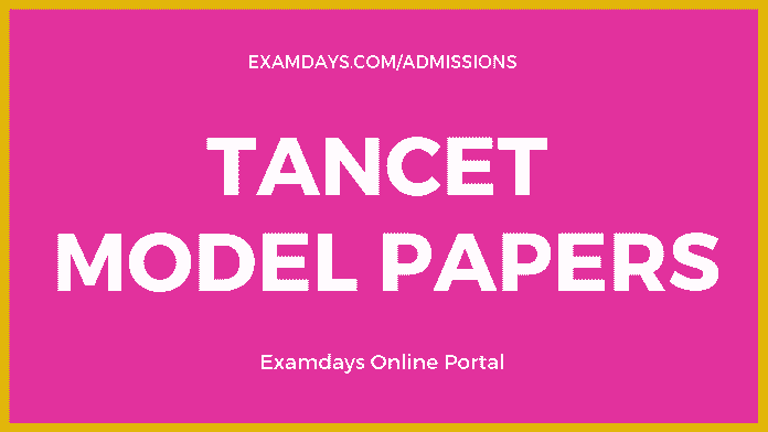 tancet model papers