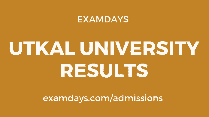 utkal university result