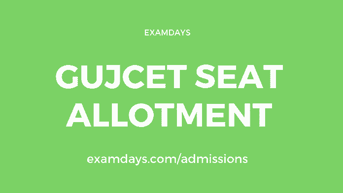 gujcet seat allotment