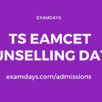ts eamcet counselling dates
