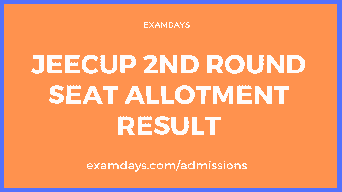 JEECUP 2nd Round Seat Allotment Result