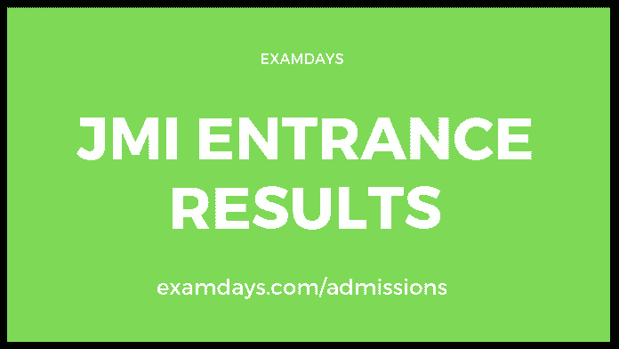 jmi entrance result