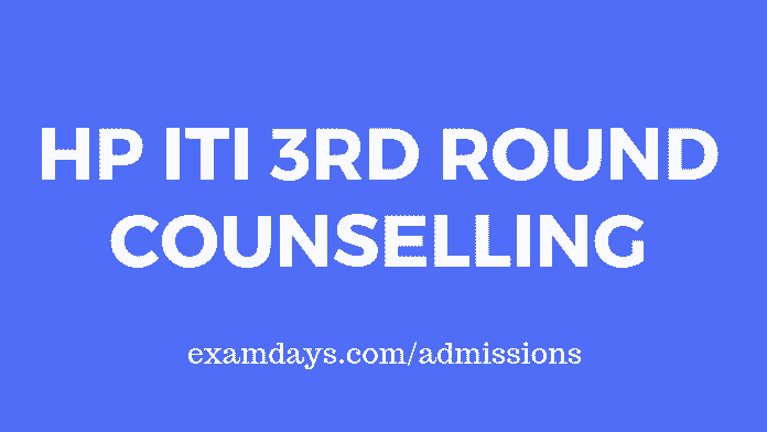 hp iti 3rd round counselling