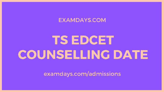 ts edcet counselling date