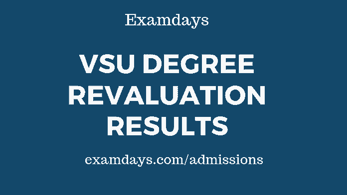 vsu degree revaluation results