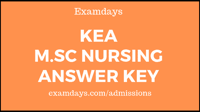 kea msc nursing answer key