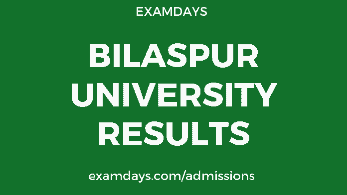 bilaspur university result