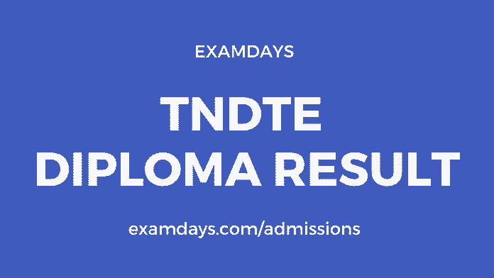 tndte diploma result