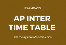 ap inter time table