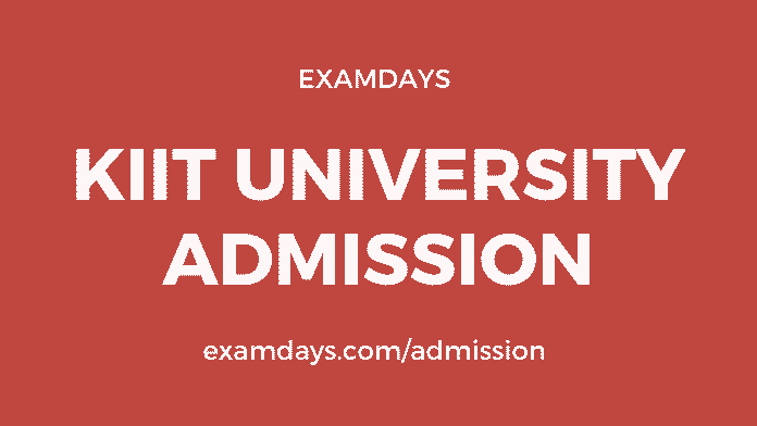 kiit university admission
