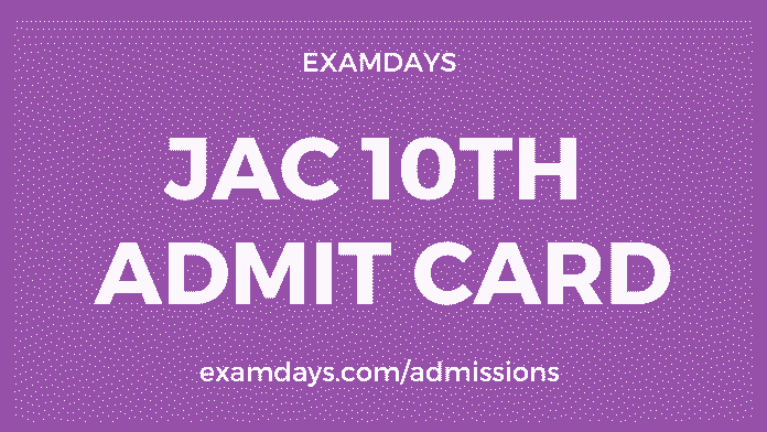 jac 10th admit card