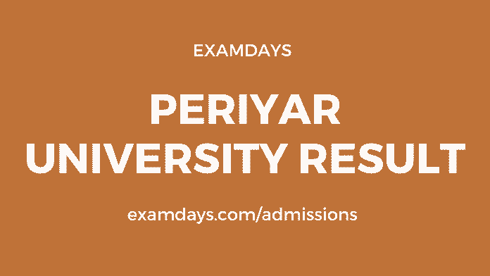 periyar university result