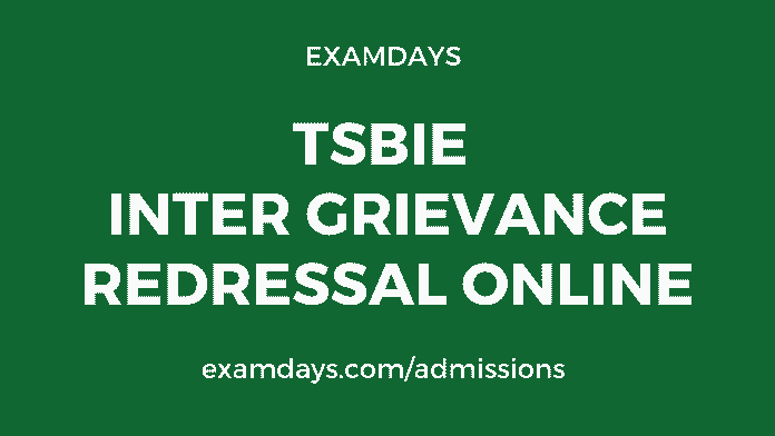 ts inter grievance redressal