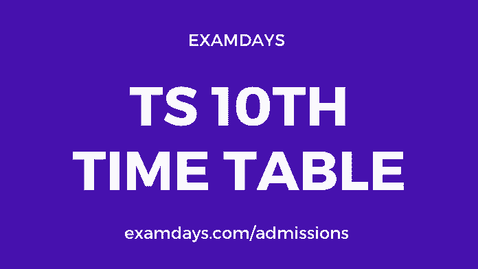 ts 10th time table