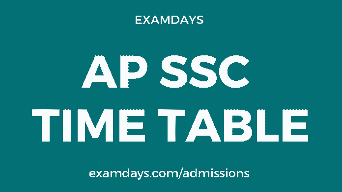 ap ssc time table