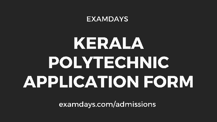 kerala polytechnic application form