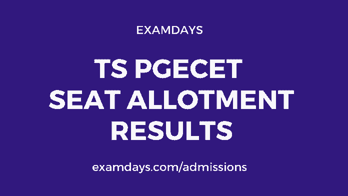 ts pgecet allotment results