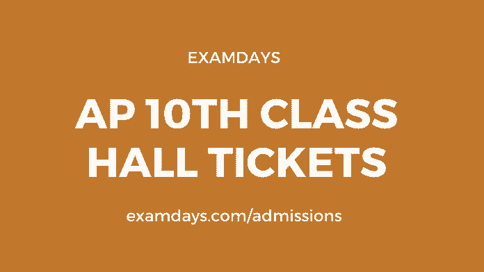 ap 10th class hall tickets