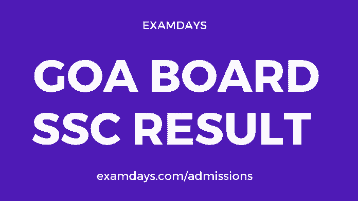 goa board ssc result