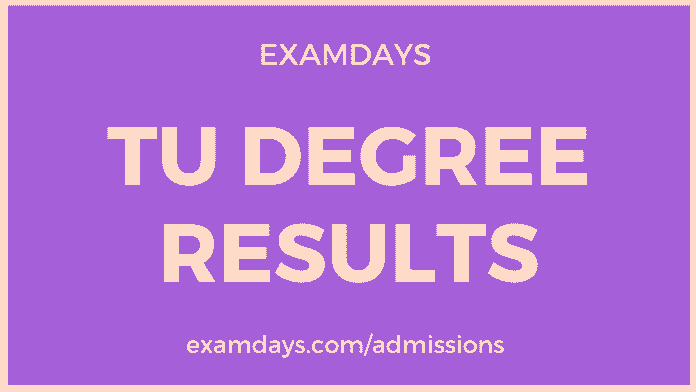 tu degree results