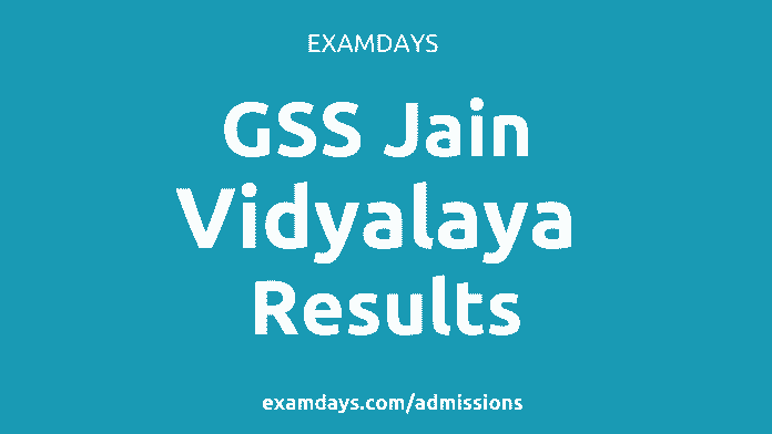 gss jain vidyalaya results