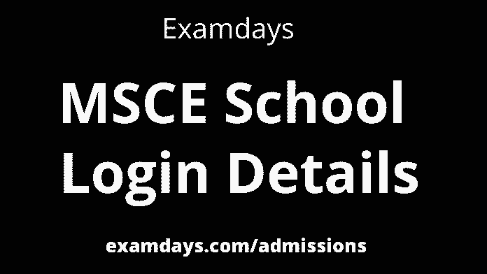 msce pune school login