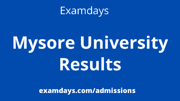 mysore university results