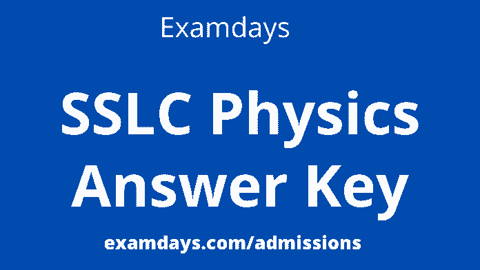 sslc physics answer key