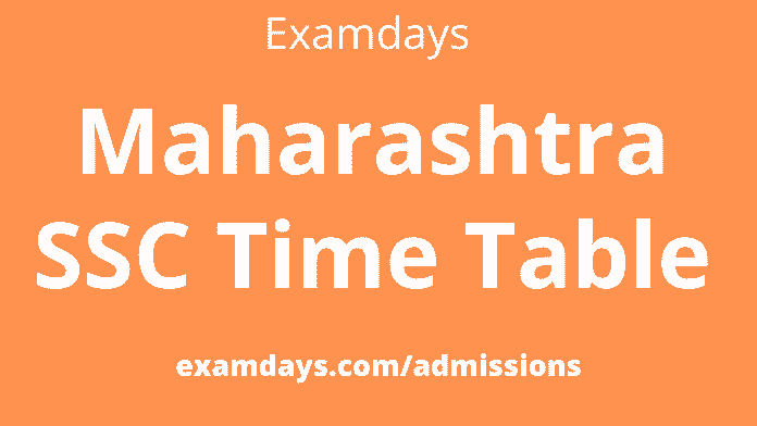 maharashtra ssc time table