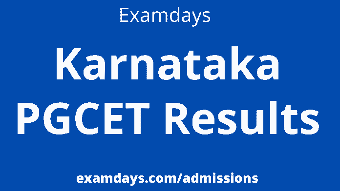Karnataka PGCET Result