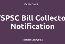 tspsc bill collector notification