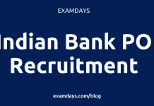 indian bank po recruitment