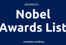 nobel awards list