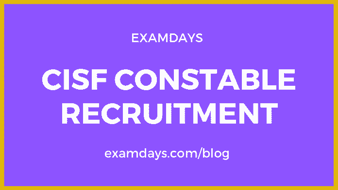 cisf constable recruitment