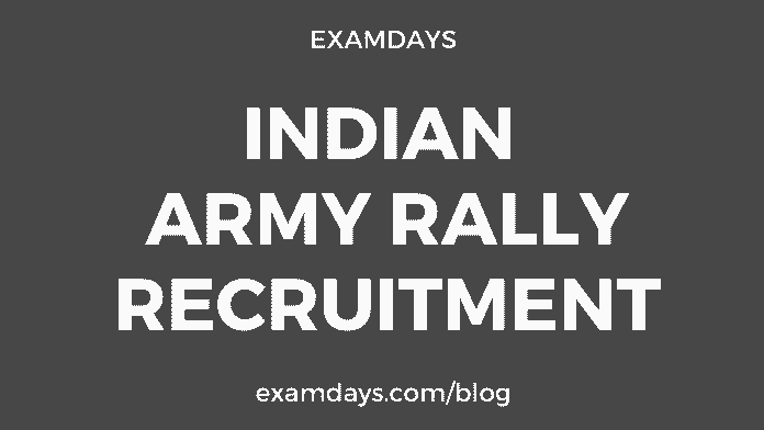 indian army rally recruitment