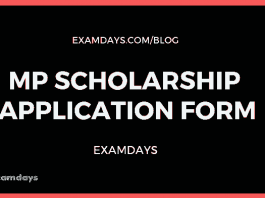 MP Scholarship Application Form