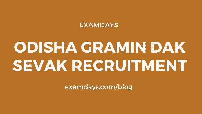 Odisha Gramin Dak Sevak Recruitment