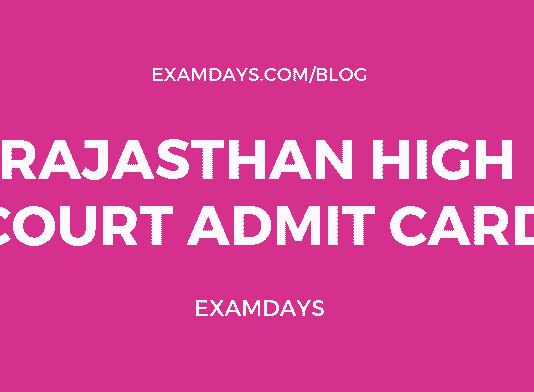 Rajasthan High Court Admit Card
