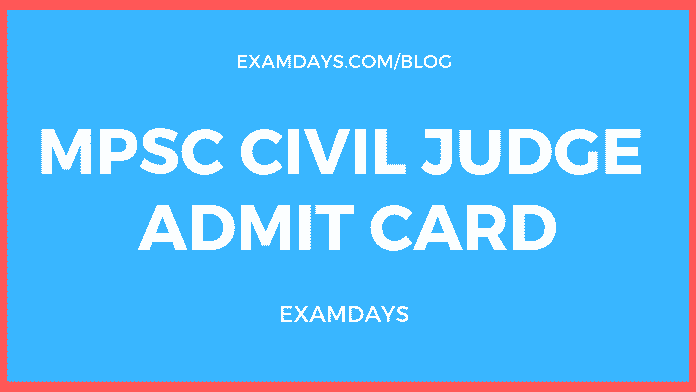 mppsc civil judge admit card