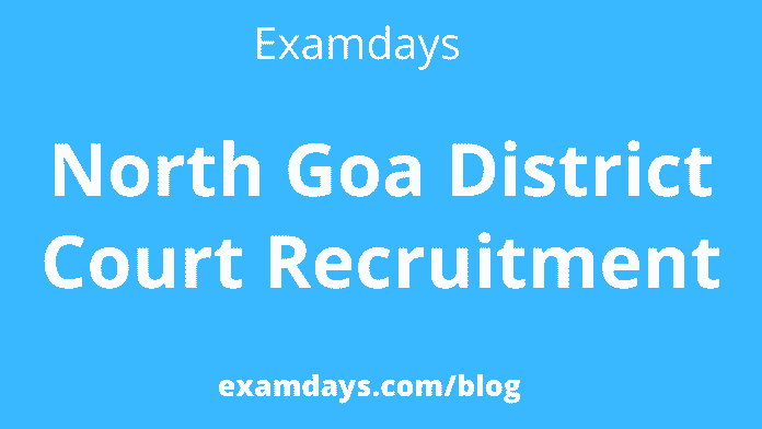 north goa district court recruitment